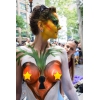 Naked models in New York City serve as the canvas for artists on National Bodypainting Day